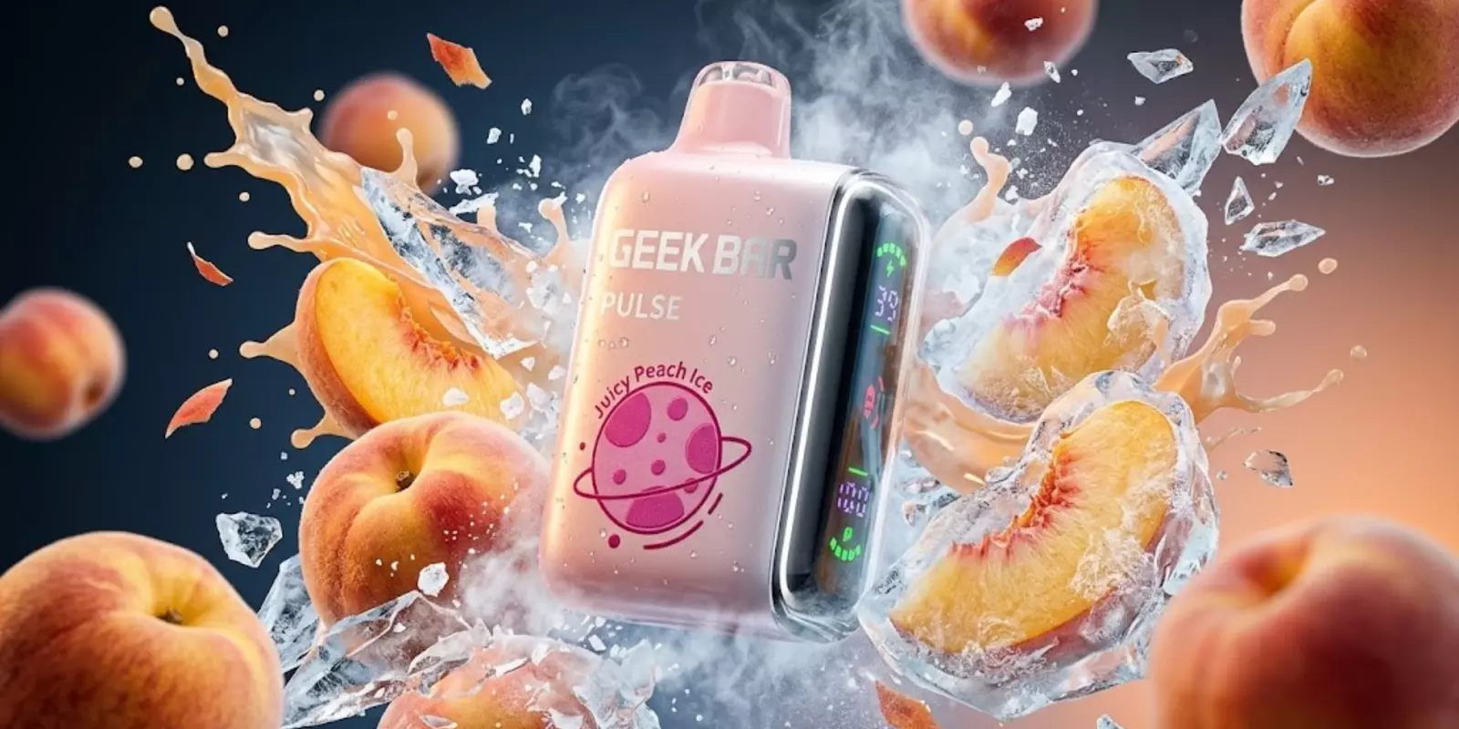 Juicy Peach Ice Geek Bar Review